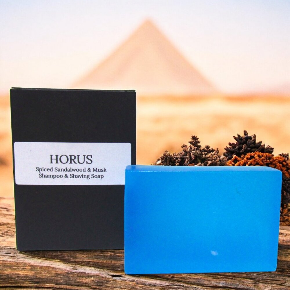 NEW! Men's Shampoo & Shaving Bar. Spiced Sandalwood & Musk scent.